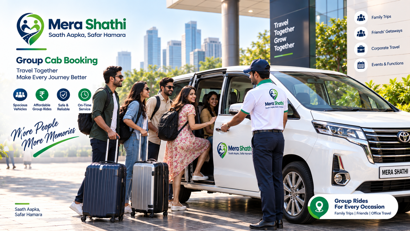 Mera Shathi Group Cab Booking