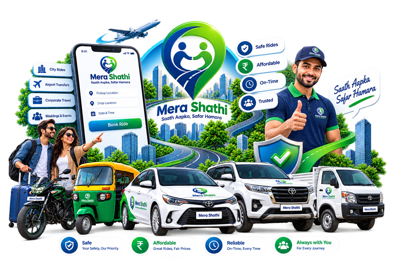 Mera Shathi safety and trusted transportation service